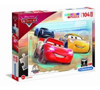 CLEMENTONI SUPERCOLOR - PUZZLE 104 MAXI PEZZI CARS