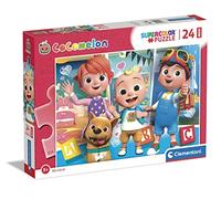 Clementoni Supercolor Puzzle - Cocomelon - 24 Maxi Pezzi - Made in Italy, Puzzle Bambini 3 Anni, Puzzle Bambini Clementoni, Puzzle Cartoni Animati, Multicolor, Medium
