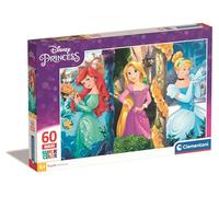 Clementoni Puzzle Maxi 60 pezzi Principesse Disney: Ariel, Rapunzel e Cenerentola