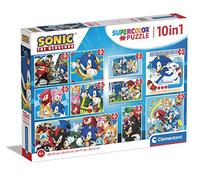 Clementoni Supercolor Sonic 10 Immagini Diverse (3 18, 30, 2 48 e 1 60 Pezzi), Puzzle Bambini 4 Anni, Made In Italy, Multicolore, 80508, Esclusivo Amazon