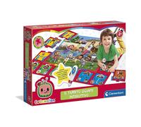 Clementoni Tappeto Gigante Cocomelon Maxi 24 Pezzi, Puzzle con Penna interattiva