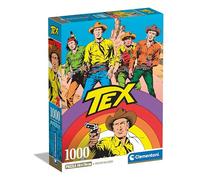 Clementoni- Tex Puzzle-Tex-1000 Pezzi, Puzzle Fumetti, Illustrazioni D'Autore, Verticale, Divertimento per Adulti, Made in Italy, Multicolore, 39841