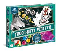 Clementoni - Trucchetti Perfetti, 40 Trucchi per Piccoli Maghi, Giochi di Magia per Bambini 7+ Anni, Include Bacchetta, Corda, Foulard e Tanti Altri Strumenti, Made in Italy, Lingua Italiana, 11558