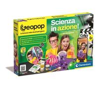 Clementoni x Geopop- Scienza in Azione, Crea Video come un Vero Divulgatore, Gioco Scientifico Bambini 8+ Anni, Gioco di Società Tema Scientifico, 2-6 Giocatori, Made in Italy, Lingua Italiana, 19445