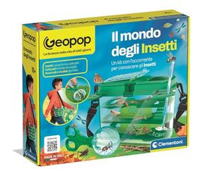 Clementoni x Geopop - Il Mondo degli Insetti, Gioco Scientifico per Bambini 10+ Anni con Kit per Scoprire il Mondo degli Insetti Animali, Made in Italy, Lingua Italiana, 19428