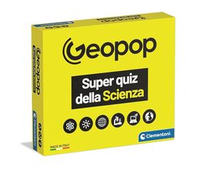 Clementoni x Geopop - Il Super Quiz della Scienza, Gioco Scientifico per Bambini 10+ Anni, Gioco di Società a Tema Scientifico, 2-6 Giocatori, Made in Italy, Lingua Italiana, 19431