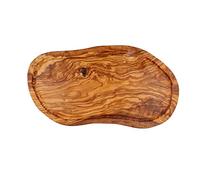 Cleminson - 45 x 22 cm - Tavola in legno d'olivo per tagliare, intagliare, servire, antipasti e altro ancora