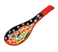 Cleminson Poggiamestolo in ceramica spagnola, dipinto a mano, design in stile casale toscano o Picasso, supporto da cucina per spatole, cucchiai, pinze, mestoli, piatto per bustine di tè (casa in
