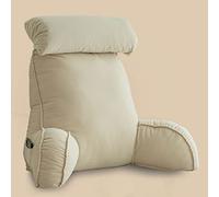 CLEMMO Cuscino da Lettura con Bracci di Supporto,Regolabile Supporto Lombare,con Cuscino per Il Collo e Tasca,Ottimo per Lavorare,Leggere o Giocare su Letto/Divano/Pavimento