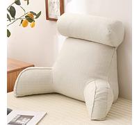 CLEMMO Cuscino da Lettura,Cuscino Lombare con Cuscino cervicale,Cuscino di Supporto per la Schiena per Letto,Cuscino Collo Libero,per Leggere/Rilassarsi/Guardare La TV