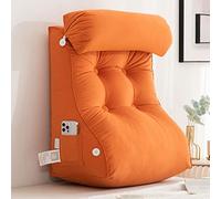 CLEMMO Lettura Cuscini per Letto,Cuscino a Cuneo,Cuscino Lombare,Confortevole Cuscino Schienale,Federa Lavabile,per Leggere/Rilassarsi/Guardare La TV