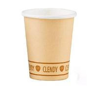 1000pz CLENDY BICCHIERI DI CARTA biodegradabili monouso 240cc