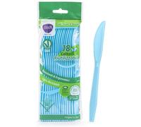 CLENDY COLTELLI 18PEZZI RIUTILIZZABILI AZZURRI
