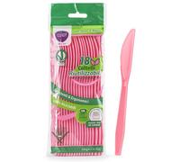 CLENDY COLTELLI 18PEZZI RIUTILIZZABILI ROSA