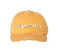 CLeNea Cappello da sole unisex Acquario Cappello da baseball unisex lavato ricamato, Mango., Etichettalia unica