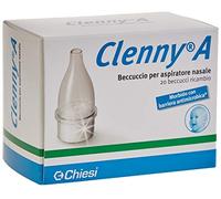 Clenny, Clenny A Beccuccio Per Aspiratore Nasale Morbido con Barriera Antimicrobica - Dispositivo Medico - 20 Ricambi Monouso