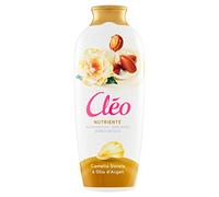 Cléo - Bagnoschiuma Nutriente Camelia Dorata e Olio di Argan, Bagno Schiuma Profumato Elasticizzante Antiossidante Detergente Delicato per Pelle Morbida, Bagnodoccia Dermatologicamente Testato, 750 ml