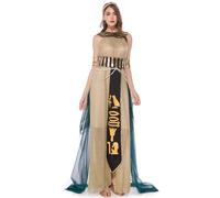 Cleopatra Costume da donna - Cosplay - Halloween - Elegante regina del costume da Nilo per adulti con dettagli reali per maschera, carnevale, palcoscenico o occasioni fantasiose