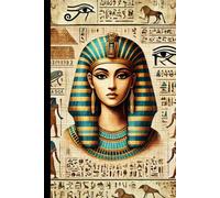 Cleopatra Notebook: Ancient Egypt Lined Journal, Elegant Papyrus-Inspired Design