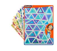 CLEOPATRE - Adesivi multiforme artistiche olografiche - 6 colori - Confezione da 18 fogli (798 adesivi)