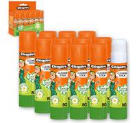 CLEOPATRE - Confezione da 12 bastoncini di colla vegetale, 8 g, naturale senza solventi, ideale per scuole, cancelleria, ufficio, forniture scolastiche