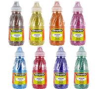 Cléopâtre PP250X8A - Set di 8 vernici glitterate, colori assortiti, 250 ml