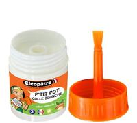 CLEOPATRE - P'tit - Vaso di colla bianca all'odore di mandorla, spatola incorporata, 35 g