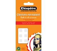 Cléopâtre SCRAP-CD80P Cléotops - Set di 80 pastiglie double face permanenti trasparenti, 18 x 9 x 5 cm