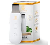 CLEOSKIN. Spatola Peeling ad ultrasuoni. Esfoliazione, scrub viso pori. Include 2 custodie in silicone per la pulizia del viso. Skin scrubber, rimuove le cellule morte della pelle, skincare, bellezza.