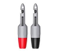 Cleqee Set di 2 morsetti da taglio ad alta resistenza, con presa da 4 mm, per multimetro voltmetro e test elettrici