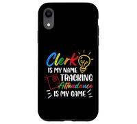 Clerk Is My Name Tracking La frequenza è il mio gioco Custodia per iPhone XR