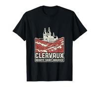 Clervaux Abbaye Saint Maurice Luxembourg Retro Travel Maglietta