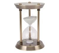 Clessidra 30 Minuti, Orologio a Sabbia in Metallo a Clessidra, Clessidra Decorativa Dorata, Clessidra Vintage, Timer a Sabbia con Rivestimento Lucido, Clessidra (M 30 min)