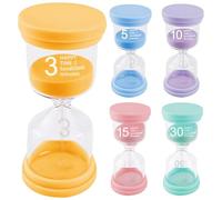 Clessidra 5 colori 3/5/10/15/30 minuti timer educativo colorato per bambini pezzi timer orologio con sabbia giochi con il tempo della sabbia aula casa ufficio cucina cucina ora