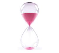 Clessidra 5 minuti, clessidra, sabbia rosa, clessidra decorativa in vetro, per cucina, scrivania, aula, ufficio, decorazione di nozze (rosa 3 minuti)