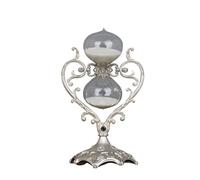 Clessidra a forma di cuore. Ornamento timer. Vetro che scorre. sabbia. creativa for la casa Per Casa(Silvery,30min)