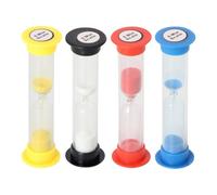 Clessidra a Sabbia IN Tubo di Plastica 5 Minuti: Colore - Nero