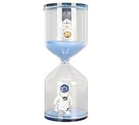 Clessidra Astronauta 30 Minuti Timer Sabbia Vetro Silenzioso, 0 Batterie Scariche 0 Schermi Rotti 0 Ticchettii Fastidiosi, per Meditazione Cucina Studio Gioco da Tavolo Ufficio Regalo