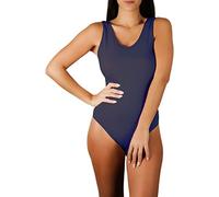 Clessidra Body Spalla Larga Donna in Cotone Elasticizzato Made in Italy, Bodysuit, Cotone, Body Donna, Sottogiacca, Smanicato, Body E-1311/C