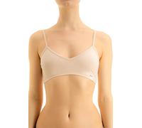 Clessidra Brassière Spalla Stretta Donna in Cotone Elasticizzato Made in Italy, Bralette, Reggiseno, Bra Top, Brassiere Donna E-570 (3, Nudo)