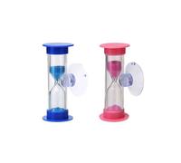 Clessidra con Ventosa,2 Pezzi Timer Sabbia 3 Minuti Sandglass Timer Orologio Timer Bambini Clessidra Colorata Timer da Cucina per Come Un Orologio Timer Decorativo