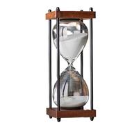 Clessidra da 30 minuti, timer a sabbia in metallo, orologio a clessidra Per Casa(WHITE)