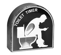 Clessidra da 5 minuti, timer creativo per toilette, per bambini, per la casa, per uomini, mariti, papà, da regalare alla festa del papà/compleanno, nero