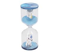 Clessidra decorativa in sabbia Space Man, timer visivo educativo per bambini e persone con esigenze speciali, orologio da scrivania in vetro con design di astronauta per uso in uff (Blu 30 minuti)
