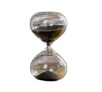 clessidra, decorazione a clessidra, Clessidra in vetro sabbiato in multicolore 5-60 min(Black,60mins)