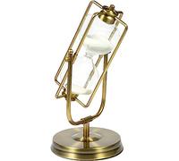 Clessidra in metallo vintage, Clessidra, 30 minuti / 60 Orologio a sabbia Artigianato in metalloSouvenir creativi. for la decorazione 'ufficio studio a casa(Bronze 11,30 minutes)