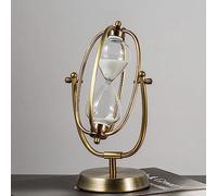 Clessidra in metallo vintage, Clessidra, 30 minuti / 60 Orologio a sabbia Artigianato in metalloSouvenir creativi. for la decorazione 'ufficio studio a casa(Bronze 10,30 minutes)