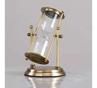 Clessidra in metallo vintage, Clessidra timer, clessidra, autoinstallato che può essere riempito con sabbia, vuota souvenir decorativo creativo for la decorazione 'ufficio(Bronze 2,S)