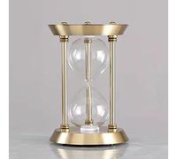 Clessidra in metallo vintage, Clessidra timer, clessidra, autoinstallato che può essere riempito con sabbia, vuota souvenir decorativo creativo for la decorazione 'ufficio(Bronze 5,L)