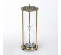 Clessidra in metallo vintage, Clessidra timer, clessidra, autoinstallato che può essere riempito con sabbia, vuota souvenir decorativo creativo for la decorazione 'ufficio(Bronze 1,S)